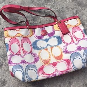 Coach Purse. Colorful